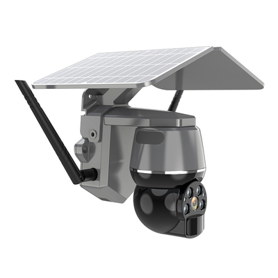 واي فاي كاميرا مراقبة لاسلكية تعمل بالطاقة الشمسية PTZ تحميل الفيديو عن بعد