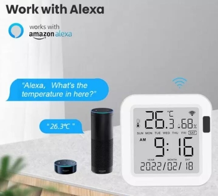 جهاز استشعار الرطوبة ودرجة الحرارة الذكية من Glomarket Tuya Wifi ، جهاز استشعار الرطوبة المنزلية اللاسلكي
