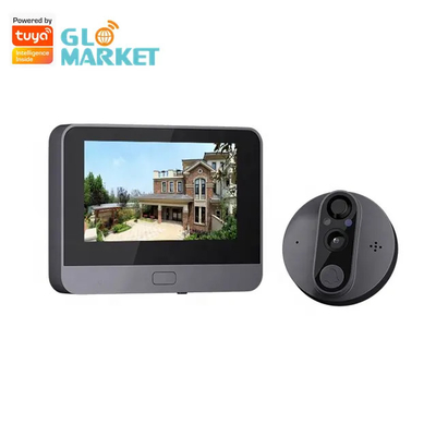 Tuya Smart Digital Door Viewer Camera 4.3inch شاشة كاميرا جرس استشعار الحركة