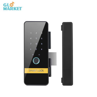 غلوماركت Smart Tuya Glass Door Lock بصمة الاصبع كلمة السر مفتاح عن بعد كلمة السر الافتراضية وظيفة مكافحة البحث 3D Face Lock
