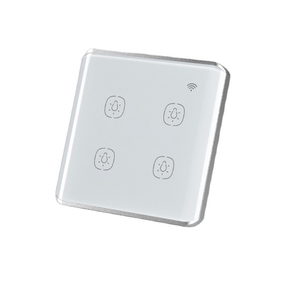 لوحة منحنية Tuya Smart Switch Wireless Light Switch مع مساعد Google المدمج