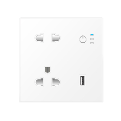 PC Fireproof 13A Smart Plug Alexa Tuya Wall Socket Security المنزل الذكي