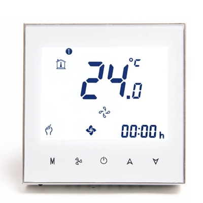 RoHS Wifi Fan Coil Thermostat مقاوم للحريق واي فاي ذكي ترموستات
