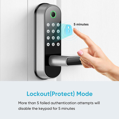 قفل باب مقاوم للماء ببصمة الإصبع Tuya Wifi Remote Control Code Smart