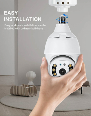 3MP WIFI Bulb IP Camera للرؤية الليلية PTZ Security Camera CCTV Video Surveillance