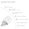 Glomarket Tuya Wifi EU Smart Plug التحكم الصوتي اللاسلكي يعمل مع Google Alexa