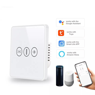 WiFi / Zigbee Smart Curtain Switch التحكم الصوتي مساعد Google مفتاح شاشة اللمس