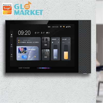 Tuya Smart Home Zigbee Gateway Wifi 7 Inch BLE Music Wall شاشة تعمل باللمس لوحة تحكم ذكية