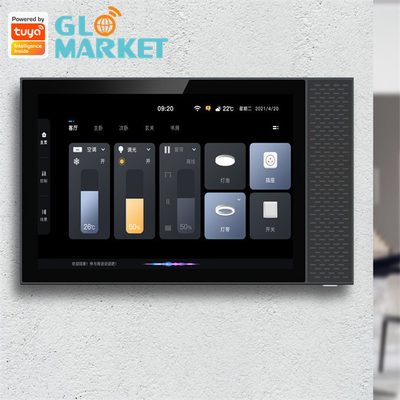 Tuya Smart Home Zigbee Gateway Wifi 7 Inch BLE Music Wall شاشة تعمل باللمس لوحة تحكم ذكية