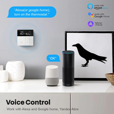 Smart Digital Wifi Wireless Thermostat App Control Smart Home لتسخين الغلاية