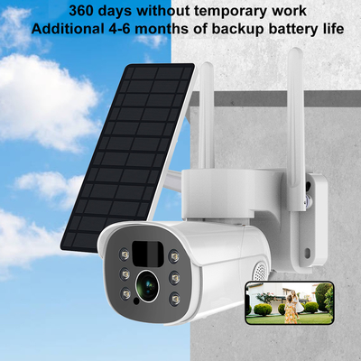Tuya Solar PTZ Camera اتجاهين صوتي داخلي HD APP التحكم في الهواء الطلق مقاوم للماء