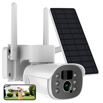 Tuya Solar PTZ Camera اتجاهين صوتي داخلي HD APP التحكم في الهواء الطلق مقاوم للماء