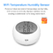 شاشة Tuya Smart Digital Wifi مستشعر درجة الحرارة والرطوبة LCD مع Alexa Google Home