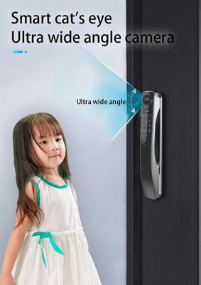 Tuya 3D التعرف على الوجه الذكية واي فاي قفل الباب عين القط زاوية واسعة الكاميرا Zigbee قفل الباب