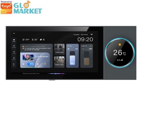 مركز التحكم الذكي في المنزل الذكي Glomarket 6 بوصة تعمل باللمس بوابة Tuya Zigbee
