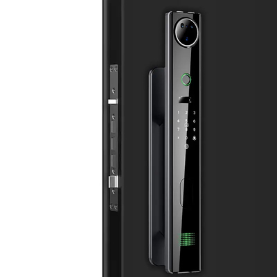 4200mah بطارية ليتيم كبيرة قفل باب ذكي مع كاميرا مراقبة عين القط