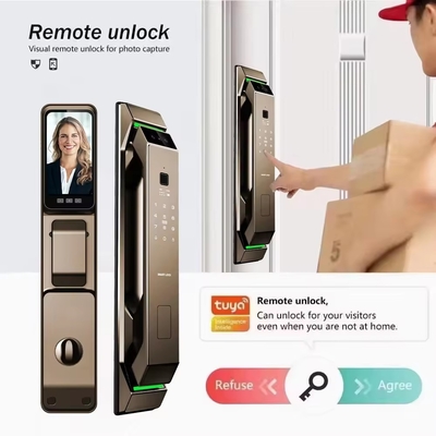 التعرف على الوجوه ثلاثية الأبعاد بصمات الأصابع Tuya Wifi Digital Smart Lock