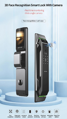 التعرف على الوجوه ثلاثية الأبعاد بصمات الأصابع Tuya Wifi Digital Smart Lock