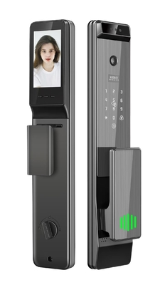 قفل تويا الرقمي الذكي النظام البيومتري الآلي بالكامل الأمن بصمة الأصابع 3D التعرف على الوجه كلمة السر قفل الباب