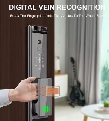 قفل تويا الرقمي الذكي النظام البيومتري الآلي بالكامل الأمن بصمة الأصابع 3D التعرف على الوجه كلمة السر قفل الباب