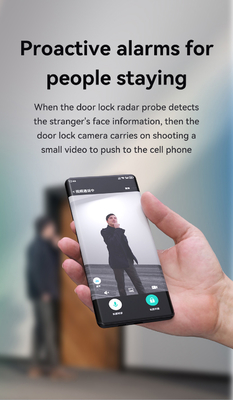 غلوماركت تويا Wifi Smart Lock ألومنيوم باب خشبي التعرف على الوجه بصمة اليد البيومترية بصمة اليد الرقمية القفل الذكي