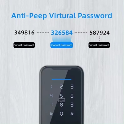 غلوماركت واي فاي تويا قفل الباب الذكي بصمة الاصبع الألومنيوم كلمة السر بطاقة مفتاح فتح القفل الذكي الرقمي البيومتري