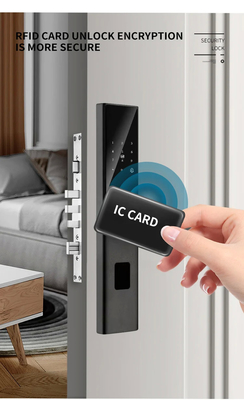 قفل الباب الرقمي الرقمي RFID IC Card تطبيق الهاتف الذكي فتح البصمة البيومترية القفل الذكي