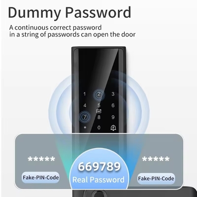 قفل الباب الرقمي الرقمي RFID IC Card تطبيق الهاتف الذكي فتح البصمة البيومترية القفل الذكي