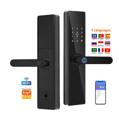 غلوماركت تويا TTlock بصمة الاصبع رقمية كلمة مرور شقة غرفة منزلية أمن Cerraduras Inteligentes قفل الباب الخشبي الذكي