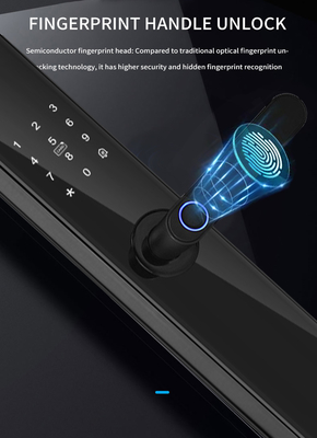 غلوماركت تويا TTlock بصمة الاصبع رقمية كلمة مرور شقة غرفة منزلية أمن Cerraduras Inteligentes قفل الباب الخشبي الذكي