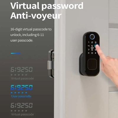 غلو ماركت المنزل الذكي المقاوم للماء القفل الكهربائي الذكي مع Tuya APP التحكم WIFI باب البوابة الخارجية البصمة القفل الذكي