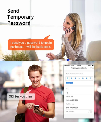 غلو ماركت تويا عازل المياه الرقمي TTLock مفتاح عن بعد ثنائي الجانب بصمة الأصابع القفل الذكي