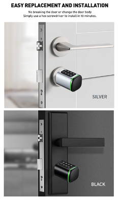 غلوماركت تويا تيتلوك Smart Digital Keyless Door Lock سلندر المزيج كلمة مرور وبطاقة إلكترونية القفل سلندرات القفل الذكي