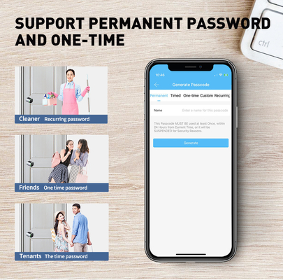 غلوماركت تويا تيتلوك Smart Digital Keyless Door Lock سلندر المزيج كلمة مرور وبطاقة إلكترونية القفل سلندرات القفل الذكي