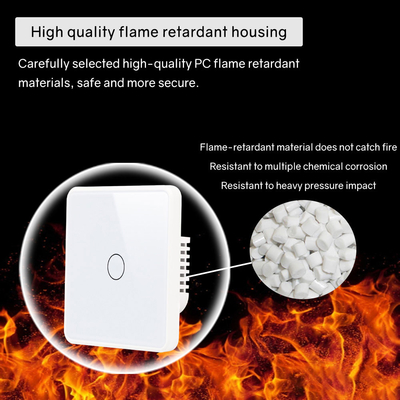 Glomarket Smart EU/UK 1-4Gang Wall Switch WIFI/Zigbee Glass Panel Light Switch Tuya Smart Switch مع جوجل أليكسا