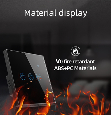 Glomarket EU 1/2/3/4 غانغ تويا Smart Switch Light Alexa Voice Control Touch Glass Wall Wireless WiFi المفتاح الكهربائي