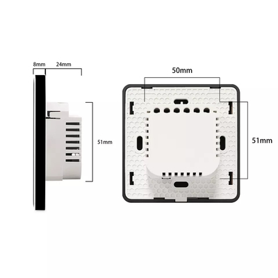 مفتاح الستار الذكي WiFi / Zigbee التحكم الصوتي مساعد جوجل ذكي الاتحاد الأوروبي المعياري مفتاح الشاشة اللمسية APP مفتاح باب المرآب