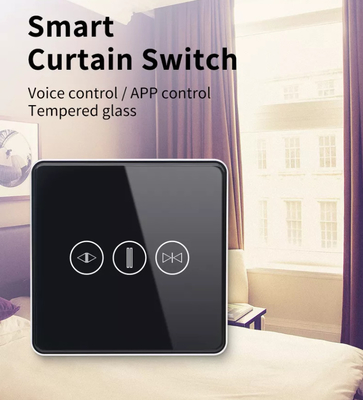 مفتاح الستار الذكي WiFi / Zigbee التحكم الصوتي مساعد جوجل ذكي الاتحاد الأوروبي المعياري مفتاح الشاشة اللمسية APP مفتاح باب المرآب