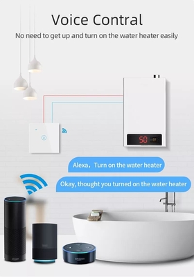 غلوماركت المنزلي الذكي التحكم عن بعد بالصوت لوحة لمسة مفاتيح سخان المياه Tuya Wi-Fi غير اللاسلكي
