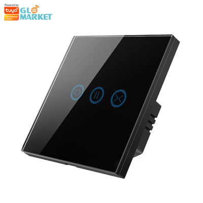 غلوماركت تويا واي فاي Smart Touch Screen Curtain Switch Rolling Shutter Door Switch لوحة الستائر الكهربائية APP التحكم عن بعد