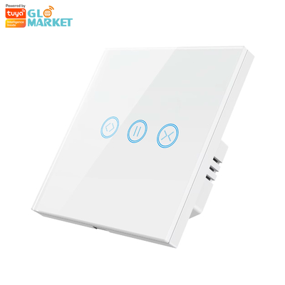 غلوماركت تويا واي فاي Smart Touch Screen Curtain Switch Rolling Shutter Door Switch لوحة الستائر الكهربائية APP التحكم عن بعد