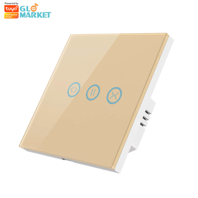غلوماركت تويا واي فاي Smart Touch Screen Curtain Switch Rolling Shutter Door Switch لوحة الستائر الكهربائية APP التحكم عن بعد
