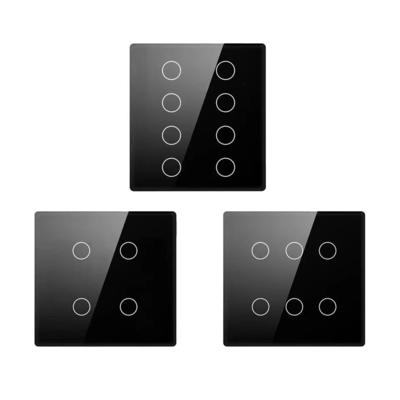 Glomarket Smart Wifi Brazil 118*124 Switch يعمل مع مساعد Google Alexa تويا Smart Light Switch للمنزل