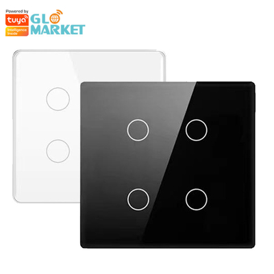 Glomarket Smart Wifi Brazil 118*124 Switch يعمل مع مساعد Google Alexa تويا Smart Light Switch للمنزل