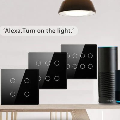 Glomarket Smart Wifi Brazil 118*124 Switch يعمل مع مساعد Google Alexa تويا Smart Light Switch للمنزل
