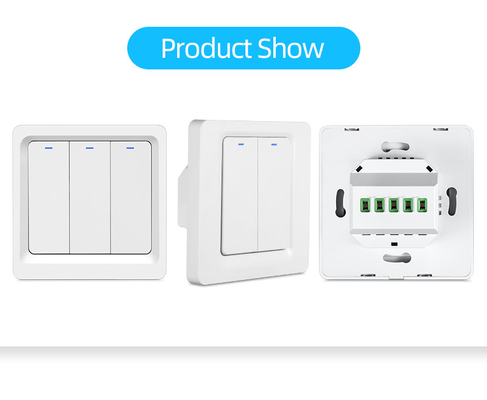 غلوماركت تويا واي فاي زيغبي Smart Light Switch Push Button Wall Switch 1/2/3 العصابة تعمل مع أليكسا جوجل هوم