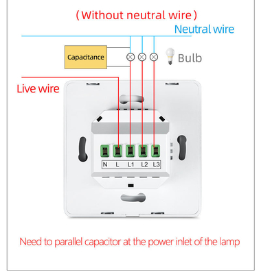 غلوماركت تويا واي فاي زيغبي Smart Light Switch Push Button Wall Switch 1/2/3 العصابة تعمل مع أليكسا جوجل هوم