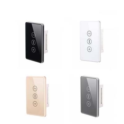 Glomarket الولايات المتحدة القياسية Tuya Wifi Smart Curtain Switch Touch زر التحكم الصوتي Smart Shutter Switch Alexa Google Home
