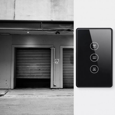 Glomarket الولايات المتحدة القياسية Tuya Wifi Smart Curtain Switch Touch زر التحكم الصوتي Smart Shutter Switch Alexa Google Home