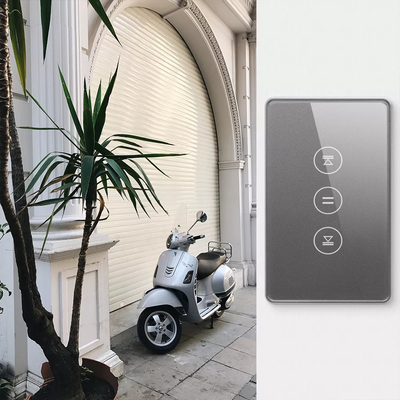 Glomarket الولايات المتحدة القياسية Tuya Wifi Smart Curtain Switch Touch زر التحكم الصوتي Smart Shutter Switch Alexa Google Home